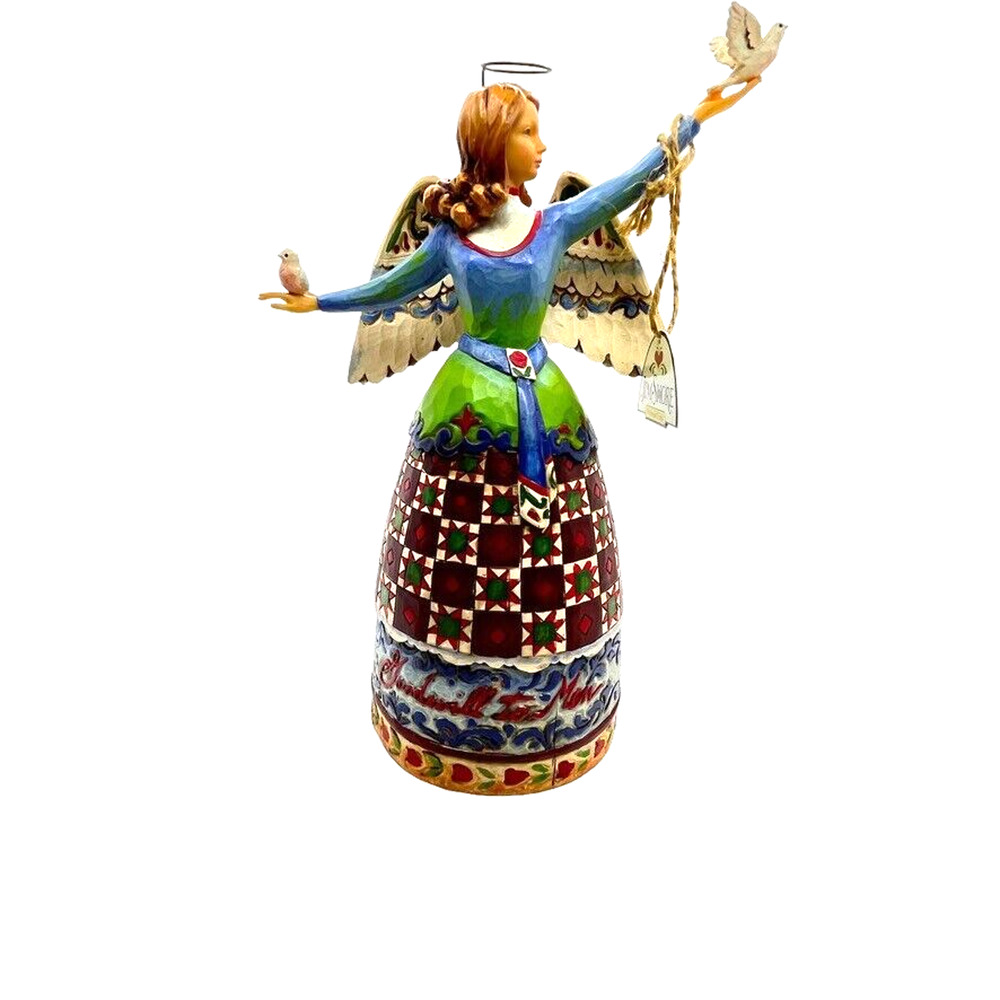 Jim Shore Angel with Two Doves Peace and Goodwill To All Figurine 4007933 2007